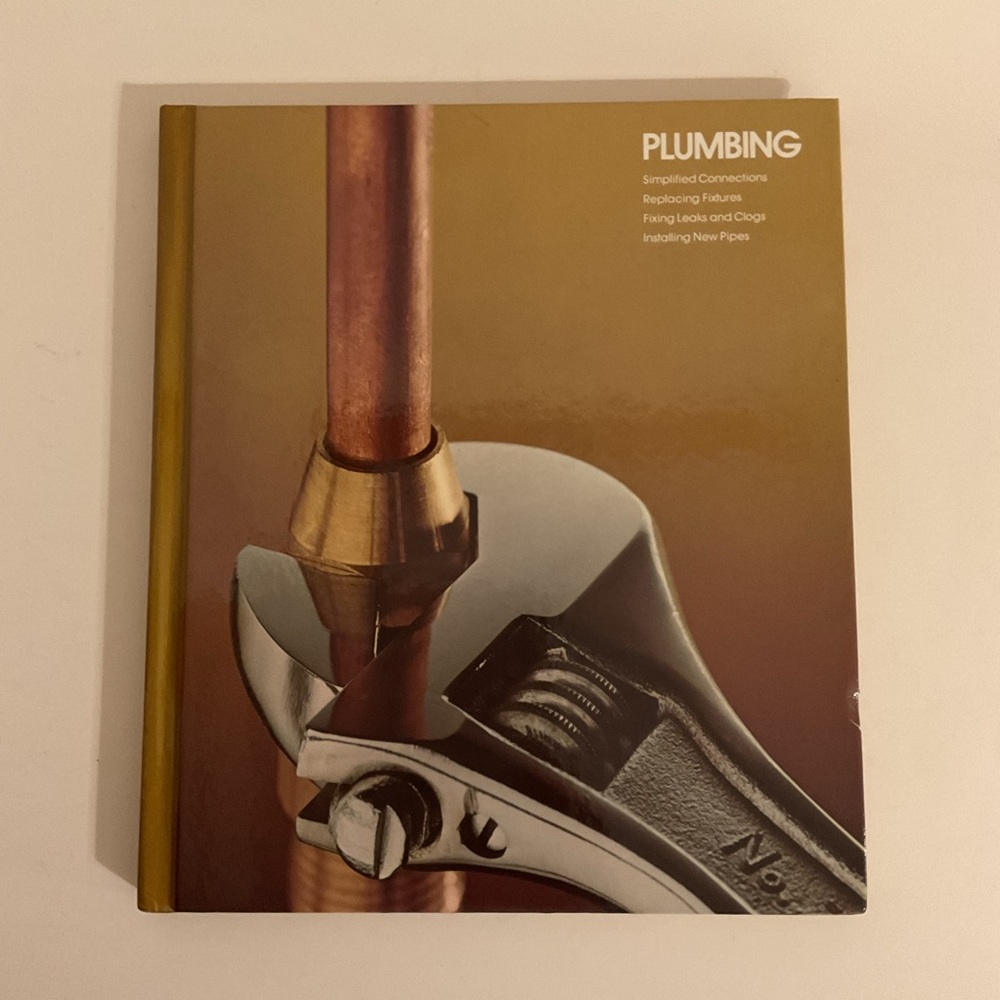 PLUMBING Time-Life Books Home Repair and Improvement Vintage Hardcover 1989